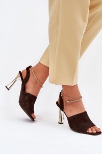 Sandały Model CheBello 4440 Czekolada - Step in style 