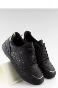 BUTY SPORTOWE DAMSKIE CZARNE SU12P BLACK - Inello