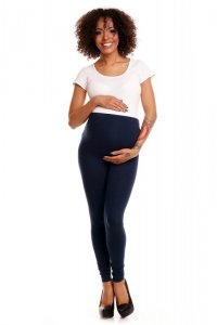 Legginsy Ciążowe Model 1469B Navy - PeeKaBoo