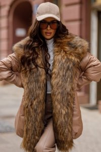 Kurtka Damska Model DPMC36 Beige - Miss City Official
