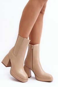 Botki Model Stelares 5892 Beige - Step in style