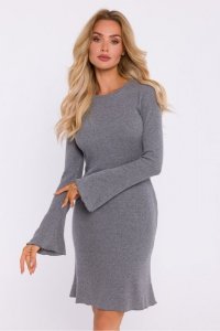 Sukienka Model MOE821 Grey Melange - Moe