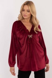 Bluzka Model DHJ-BZ-19902.49P Bordo - Italy Moda