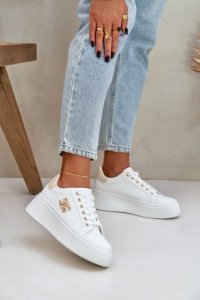 Buty Sportowe Model Temittes YH37 White/Beige - Step in style