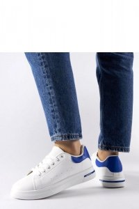 Biało-granatowe sneakersy Leland - Solea