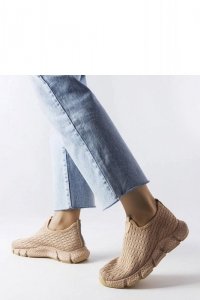 Beżowe sportowe sneakersy wsuwane  Obenor - Solea