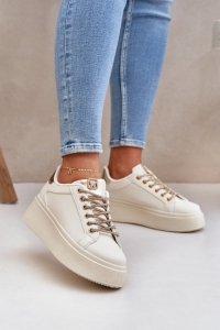 Buty Sportowe Model Fonetha NB751 Beige - Step in style