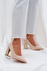 Czółenka Model Falseki M388 Beige - Step in style