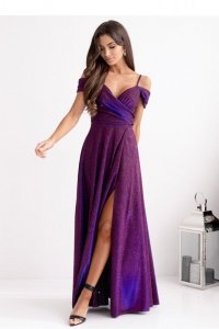 Sukienka Model Walentina Lux 001117. Multi Violet/Navy - With You