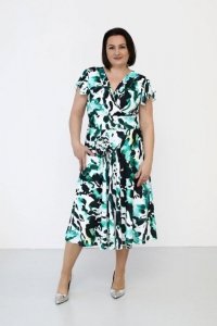 Sukienka Model Lamira Ecru/Green - Jersa
