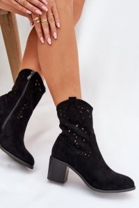 Botki Model S.Barski HY51-125 Black - Step in style