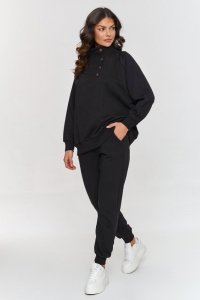 Spodnie Komplet Model A5 Black - Makadamia