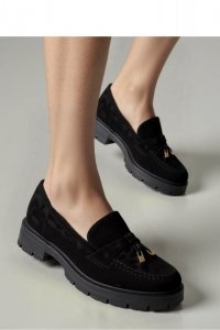Damskie Mokasyny LOANA BLACK - Inello