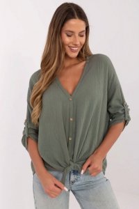 Koszula Damska Model DHJ-KS-25108.60P Khaki - Italy Moda
