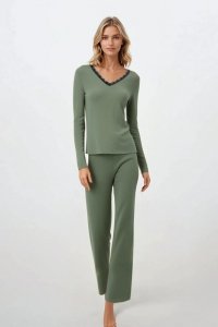 Piżama Damska Model Emerald Dreams Green - Momenti Per Me