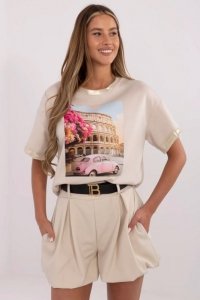 Bluzka Model MI-BZ-M61771-1.78 Beige - Italy Moda