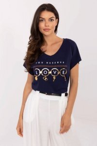 Tshirt Damski Model CLM-TS-1729.86 Navy - Factory Price