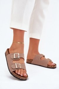 Sandał Klapki Model Lunera 7919 Khaki - Step in style