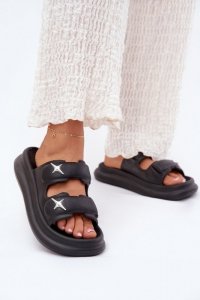 Sandał Klapki Model Falowena M372 Black - Step in style