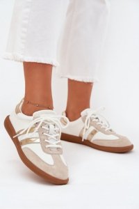 Buty Sportowe Model Ismina GD-XF-146 White/Gold - Step in style