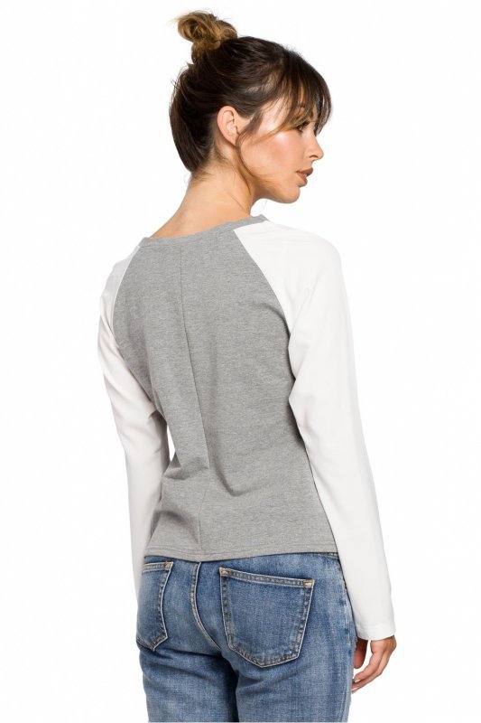 Bluzka Model B047 Grey - BeWear