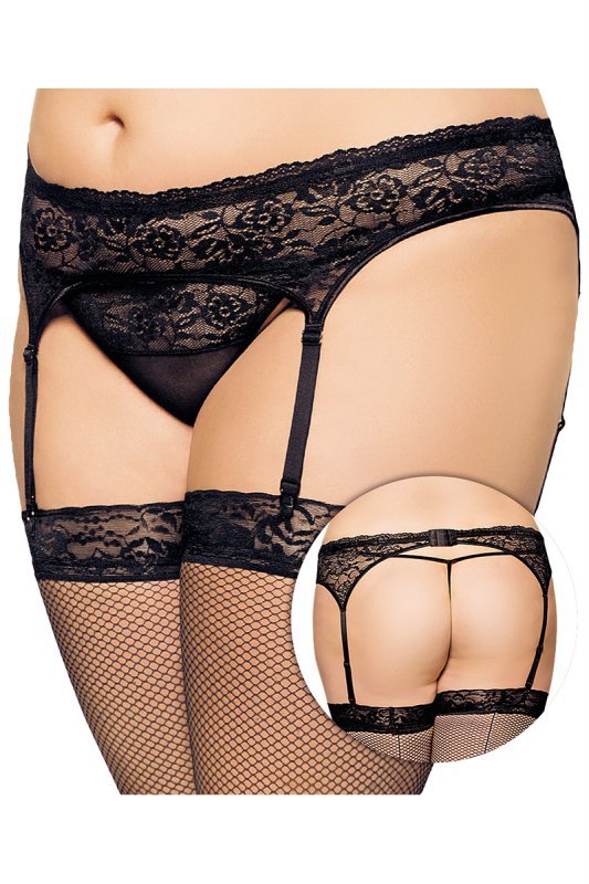 Komplet Model Garterbelt 3305 Black - SoftLine Collection