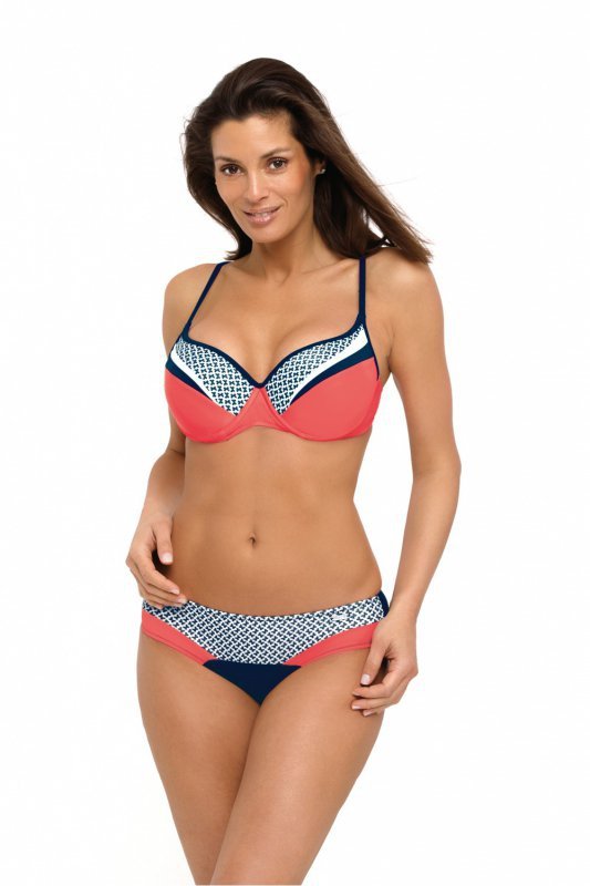 Kostium dwuczęściowy Kostium kąpielowy Model Arianna Blu Scuro M-532 Coral - Marko