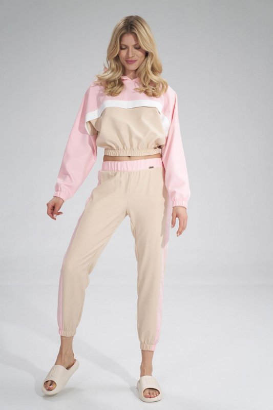 Bluza Damska Model M757 Beige/Pink - Figl
