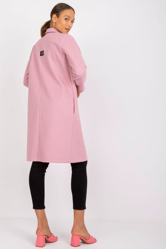 Płaszcz Damski Model CHA-PL-0402.33P Light Pink - Rue Paris