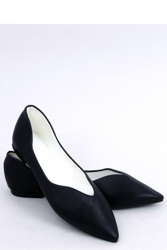 Baleriny z wycięciem AYANNA BLACK - Inello