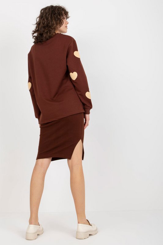 Sukienka Komplet Model FA-KMPL-8317.22 Dark Brown - Fancy