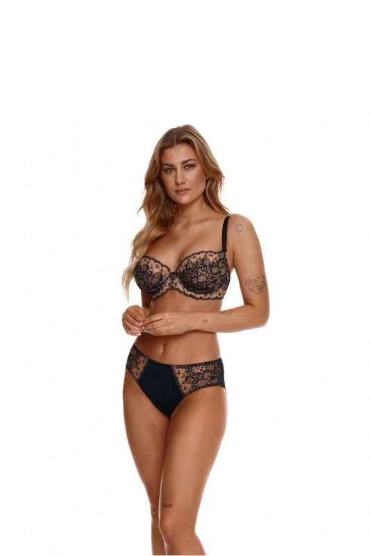 Biustonosz Soft Model 2301 Beige/Black - Lupo Line