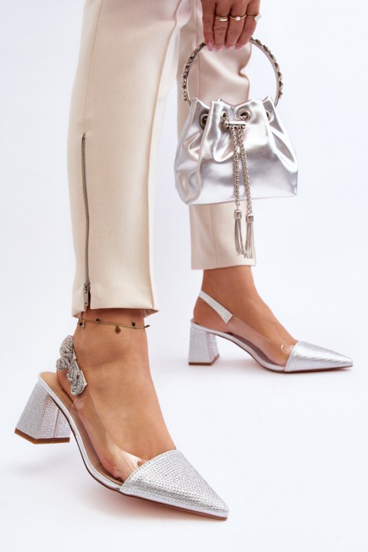 Czółenka Model DA MR91292-1 Silver - Step in style