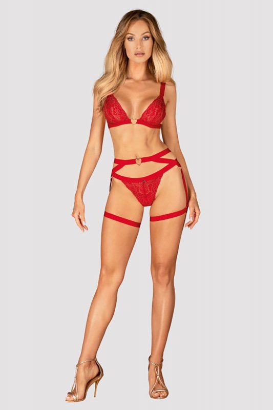 Uprząż Model Elianes Red - Obsessive Hurtownia odzieży on-line, moda damska, bielizna i obuwie dla kobiet - Matterhorn.pl