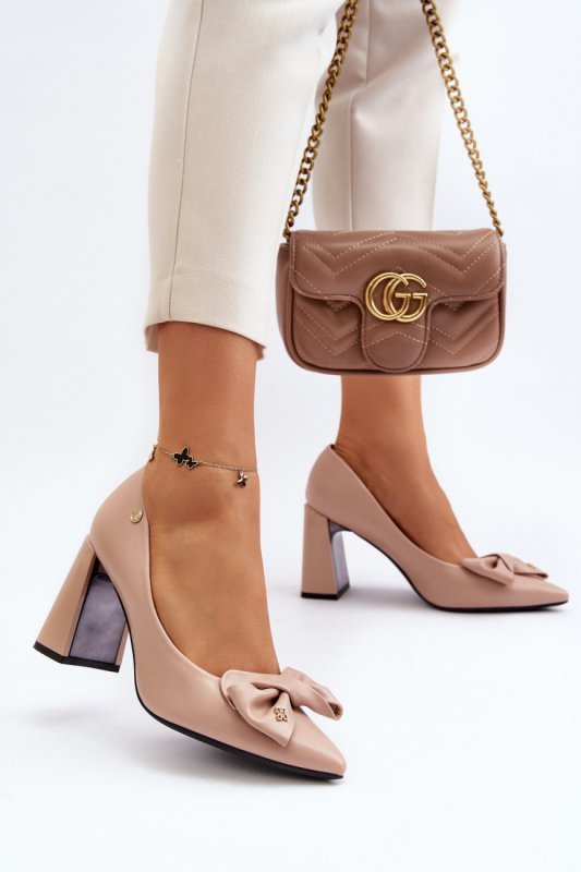 Czółenka Model Ariemessa 62104 Beige - Step in style