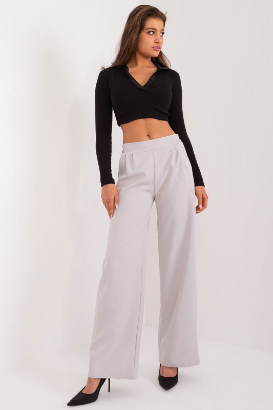 Spodnie Damskie Model WN-SP-8247.65 Light Grey - Rue Paris Hurtownia odzieży on-line, moda damska, bielizna i obuwie dla kobiet 