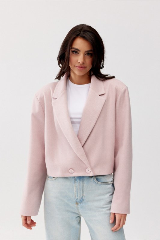 Marynarka Model Juliet ROZ ZAK0017 Pink - Roco Fashion