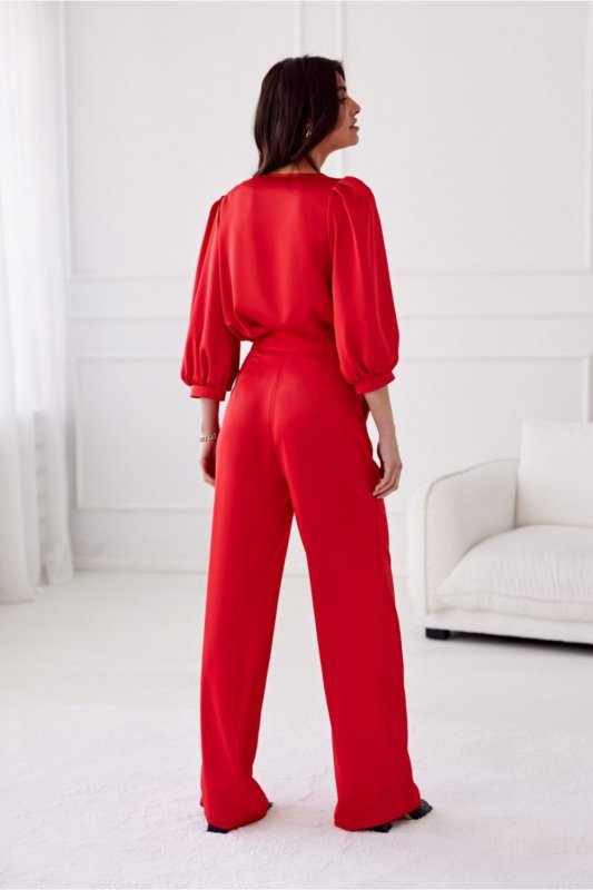 Spodnie Damskie Model Elsa CZE SPD0034 Red - Roco Fashion