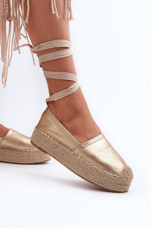 Espadryle Model Tailesse C-285 Gold - Step in style