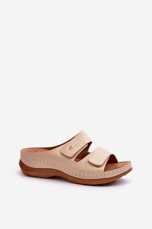 Sandał Klapki Model Frellia 22SD98-4558 Beige - Step in style
