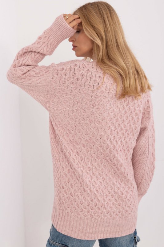 Sweter Damski Model AT-SW-23525.21 Light Pink - AT
