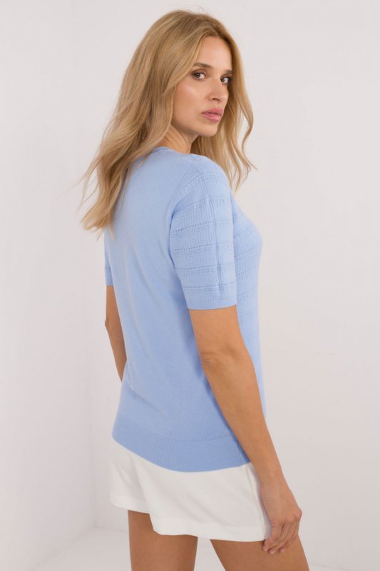 Sweter Damski Model PM-SW-B-635.22 Light Blue - Factory Price
