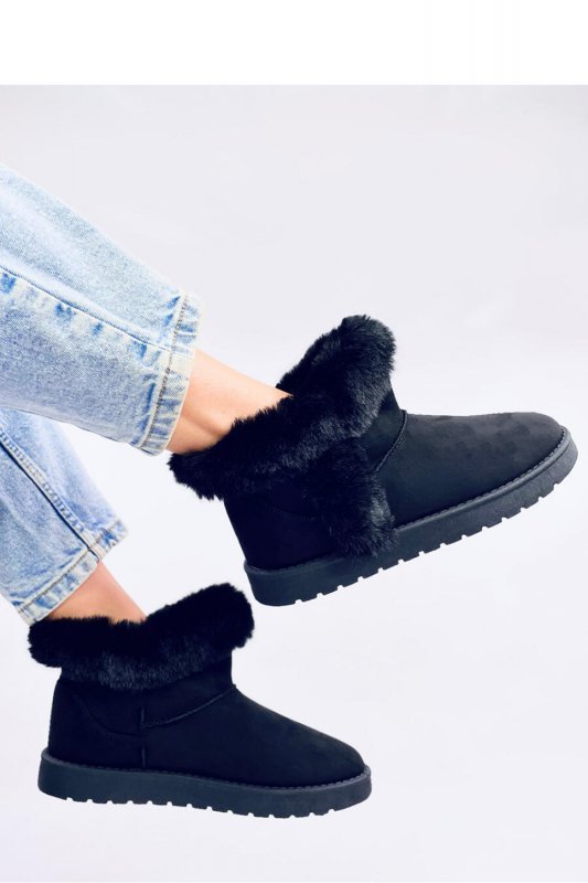 Emusy krótkie z futerkiem SISSOI BLACK - Inello