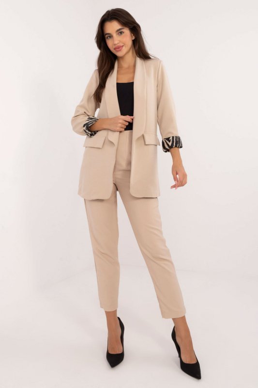 Marynarka Model DHJ-MA-18657.94 Beige - Italy Moda