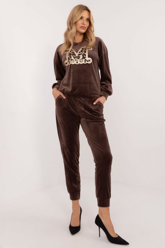 Spodnie Komplet Model DHJ-KMPL-8655-1.67 Brown - Italy Moda