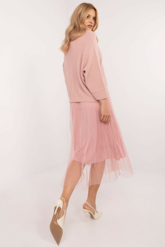Sukienka Komplet Model MI-KMPL-24266.65P Light Pink - Italy Moda