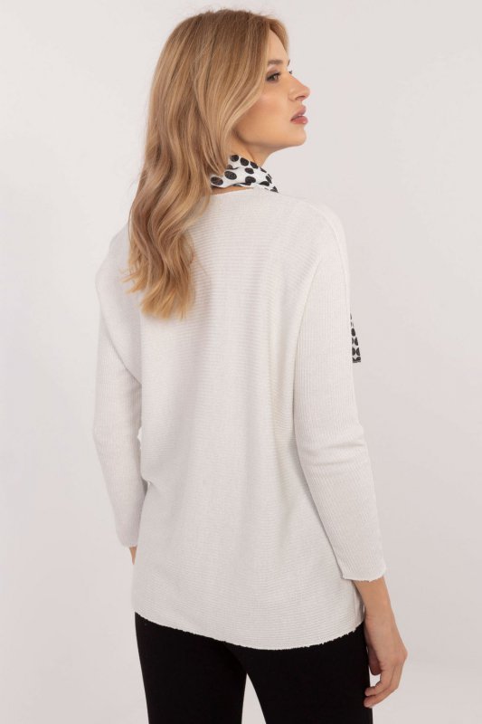 Sweter Damski Model DHJ-BZ-19226.91White - Italy Moda
