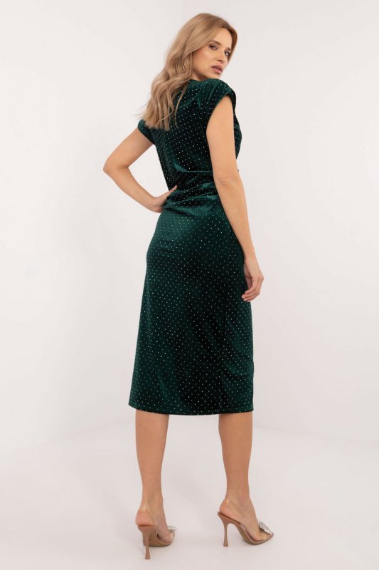 Sukienka Model DHJ-SK-20079.41P Dark Green - Italy Moda