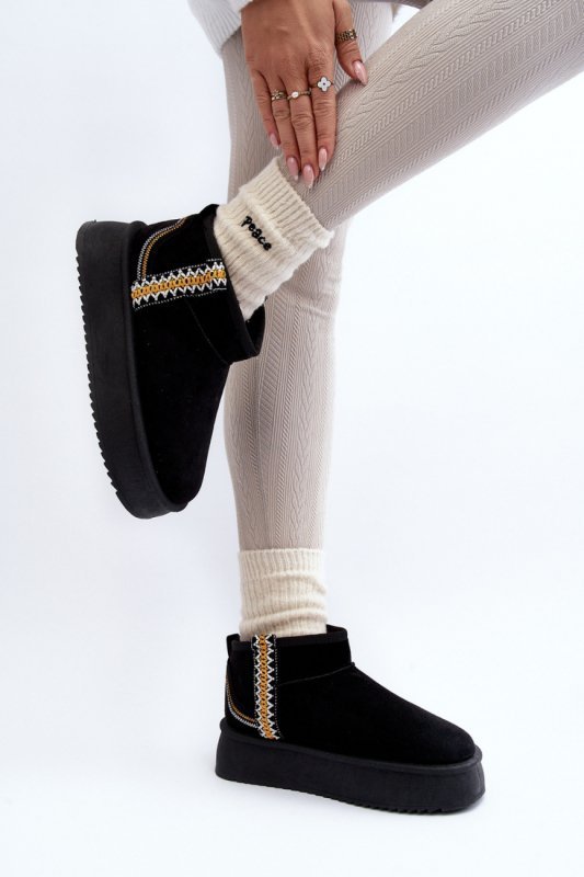 Śniegowce Model Udra UA-1833 Black - Step in style