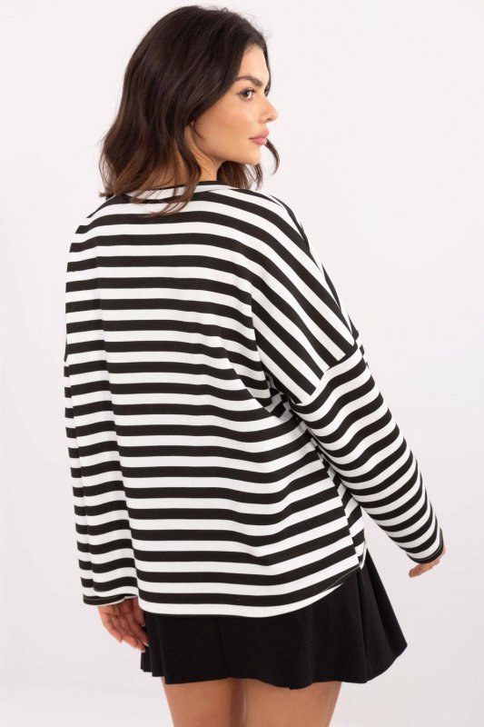 Bluzka Model MI-BZ-391739-1.19 Black/White - Italy Moda
